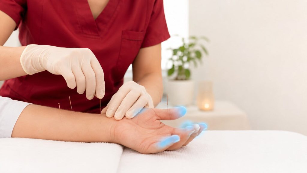 Acupuncture treatment for numbness and tingling in the hand